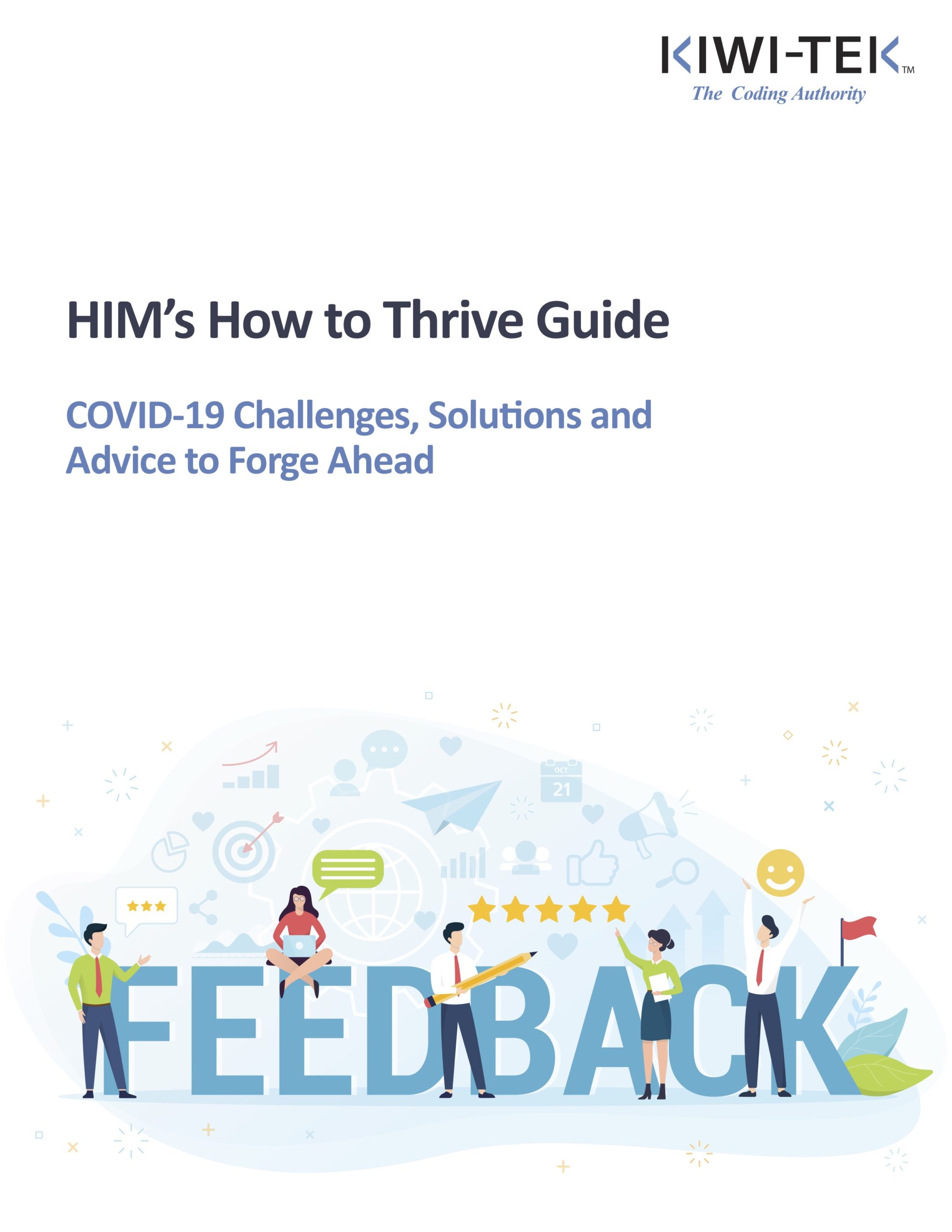 HIM's How to Thrive Guide eBook cover by KIWI-TEK medical coding company